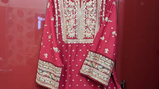 red maroon party dress