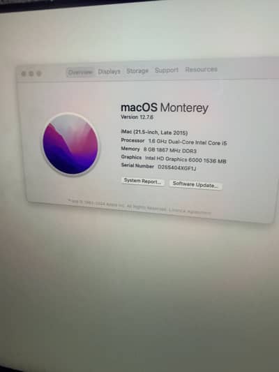 Apple iMac 21.5-inch Late 2015
