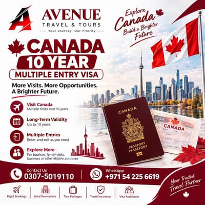 Canada 10 Year Visit Visa, Umrah Packages