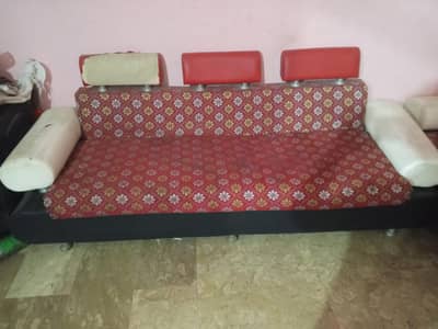 5 seater leather or soft clothes sofa
