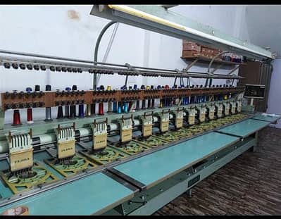 Tajima embroidery machine.