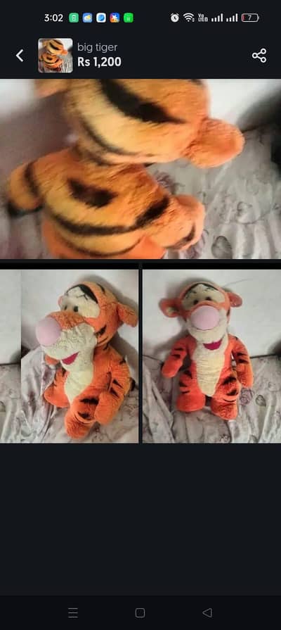 big tiger stuff toys