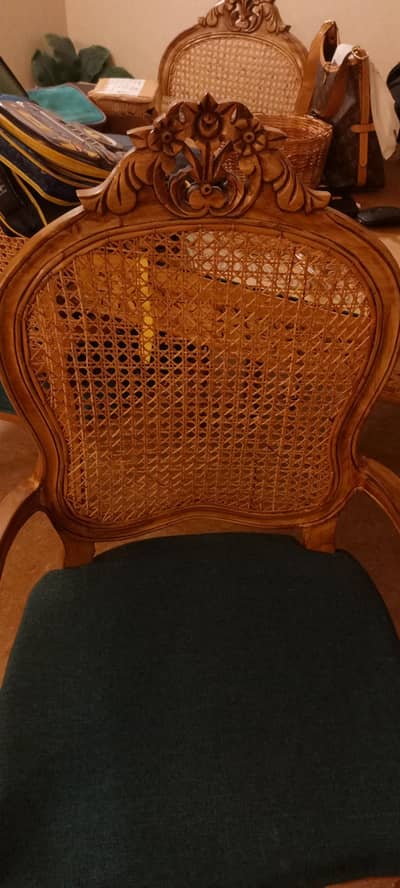 2 Chairs Solid Wood & Original Cane