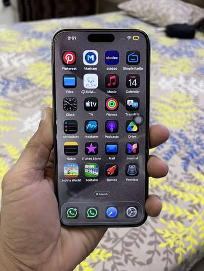 iPhone 15 pro max 256gb water pack PTA approved
