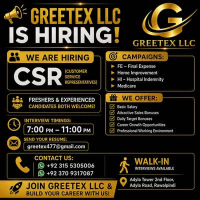 Call center job adyala road