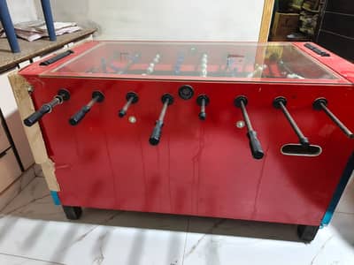Full Size KMI Foosball Table / Hand Football Game – Glass Top – Like N