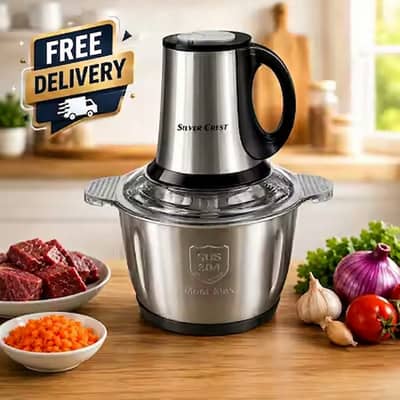 3L Electric Meat & Vegetable Chopper – Stainless Steel Food Grinder