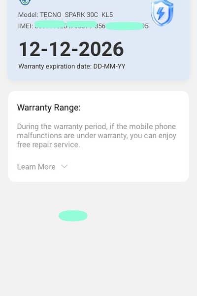 Tecno SPARK 30C (6-128) Exchange possible also