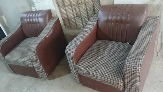 2 single sofas