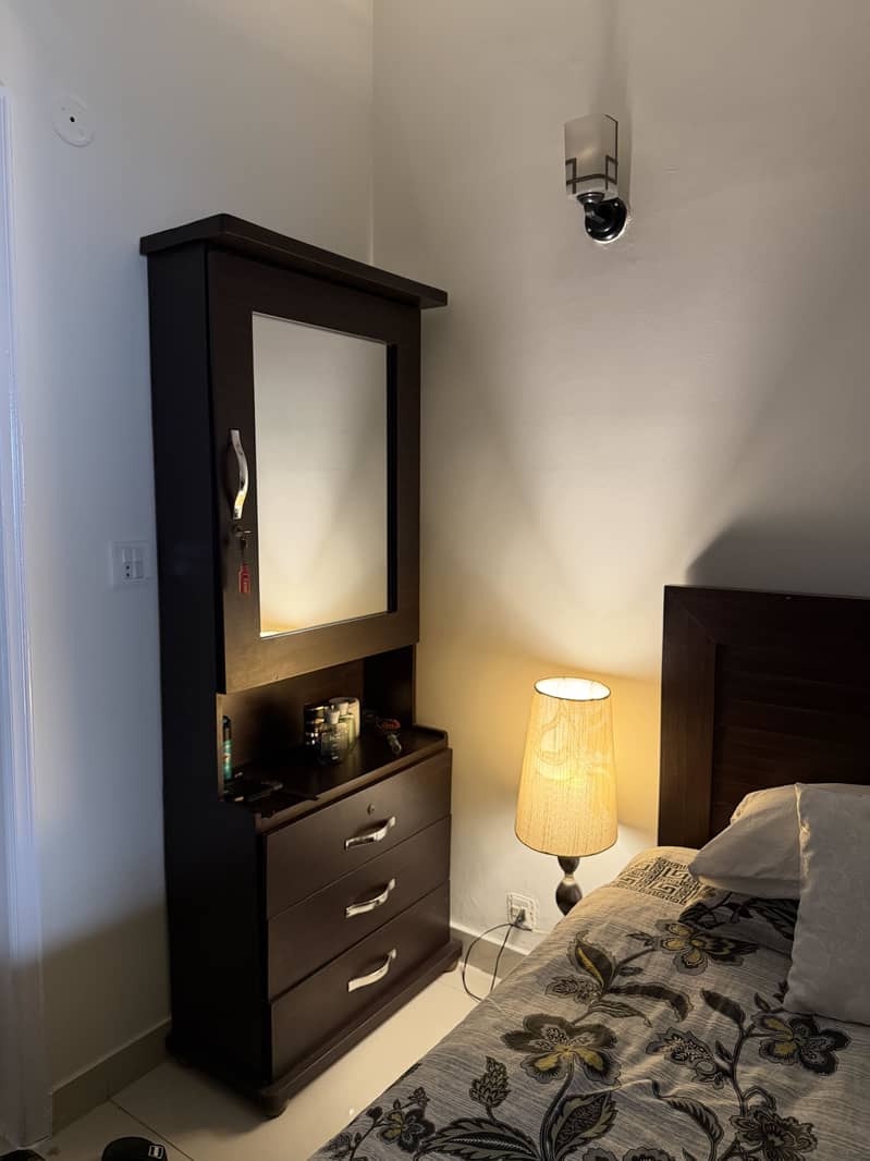 Bed, Wardrobe, Dressing,  Corner stand 2