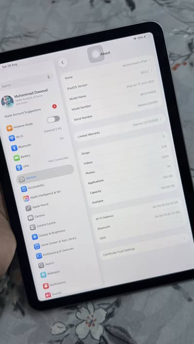 iPad Air 11 inch (M3) in Warrenty