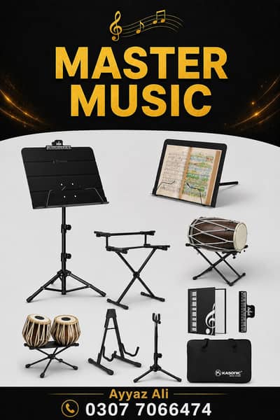 Keyboard Stand , Harmonium , Tabla , Dholak all stand available