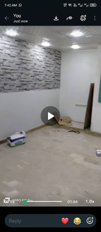 APARTMENT AVAILABLE FOR RENT Office use and Bachelor use 22nd Commercial Street, Phase- 2 Ext. 3rd floor, 2 Executive Rooms, 1 Big Meeting Room, Huge Lounge. Office False Cealing Installed, Very Nice Location, ShahBaz BaLoch 0322.5996882
