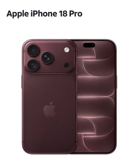 iPhone 18 Pro 256gb Burgundy Red Color LLA Model