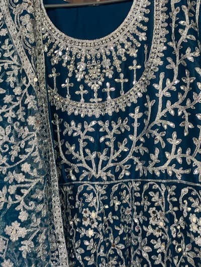 Navy blue long gown