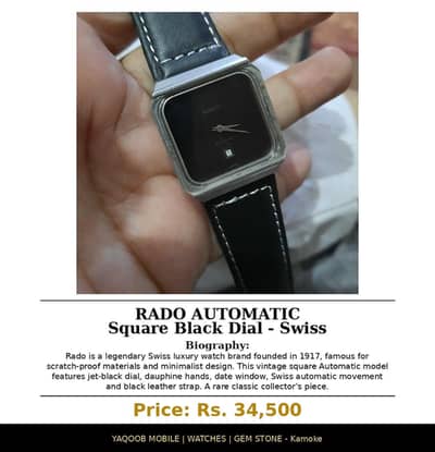 Rado Automatic Swiss Orignal watch