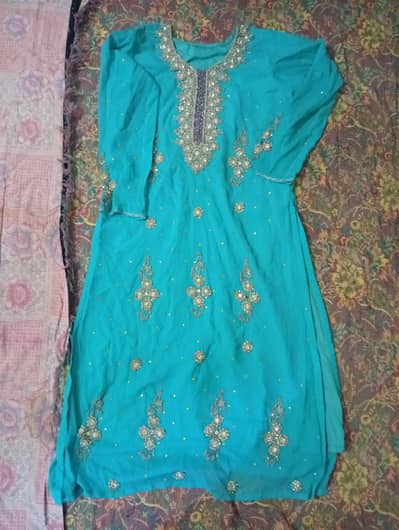 Beautiful blue Embroidered Party Wear Suit – Wedding & Festive Wear