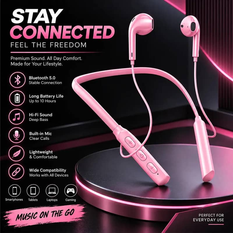Bluetooth wireless earphones 2