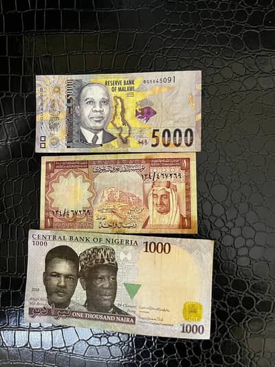 Hard to find three Rare notes 5000 rupees each details