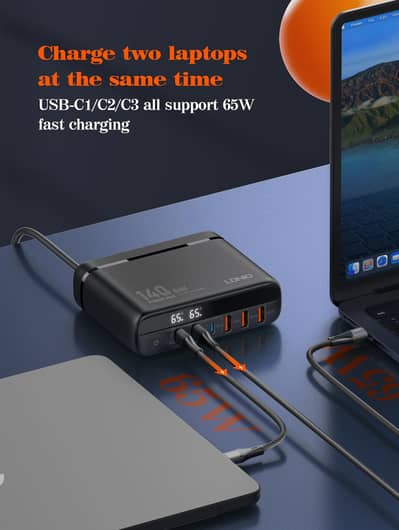140w desktop charger Ldnio box pack