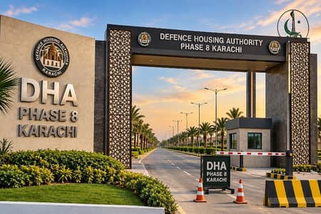 2000 Yards Residential Plot For Sale Dha Phase 8 Khyban e Saqib Street karachi