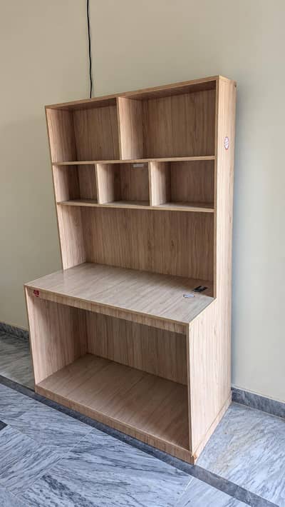 Large Study Table with Bookshelf – ZRK Laminated Wood