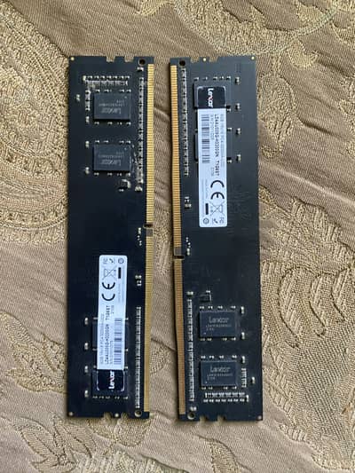 PC Pulled LEXAR 3200 MHZ 8GB x2 ram sticks