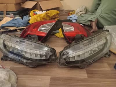 honda civic 2021 front & back lights