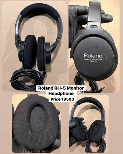 Roland RH-5 Studio Monitor headphones /Guitar/piano/keyboard/amp/bass/