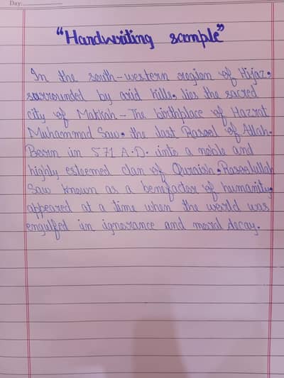​Professional Handwriting & Document Writing Services