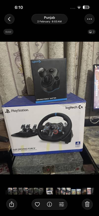 Logitech G29 wheel