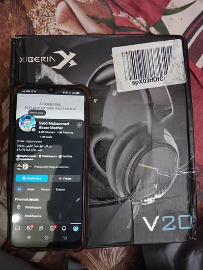 Xiberia v20 RGB Gaming headset 3.5mm + usb