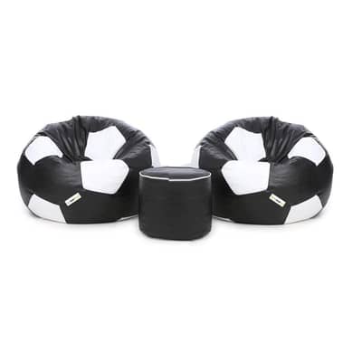 PACK OF 3 FOOTBALL BEAN BAGS