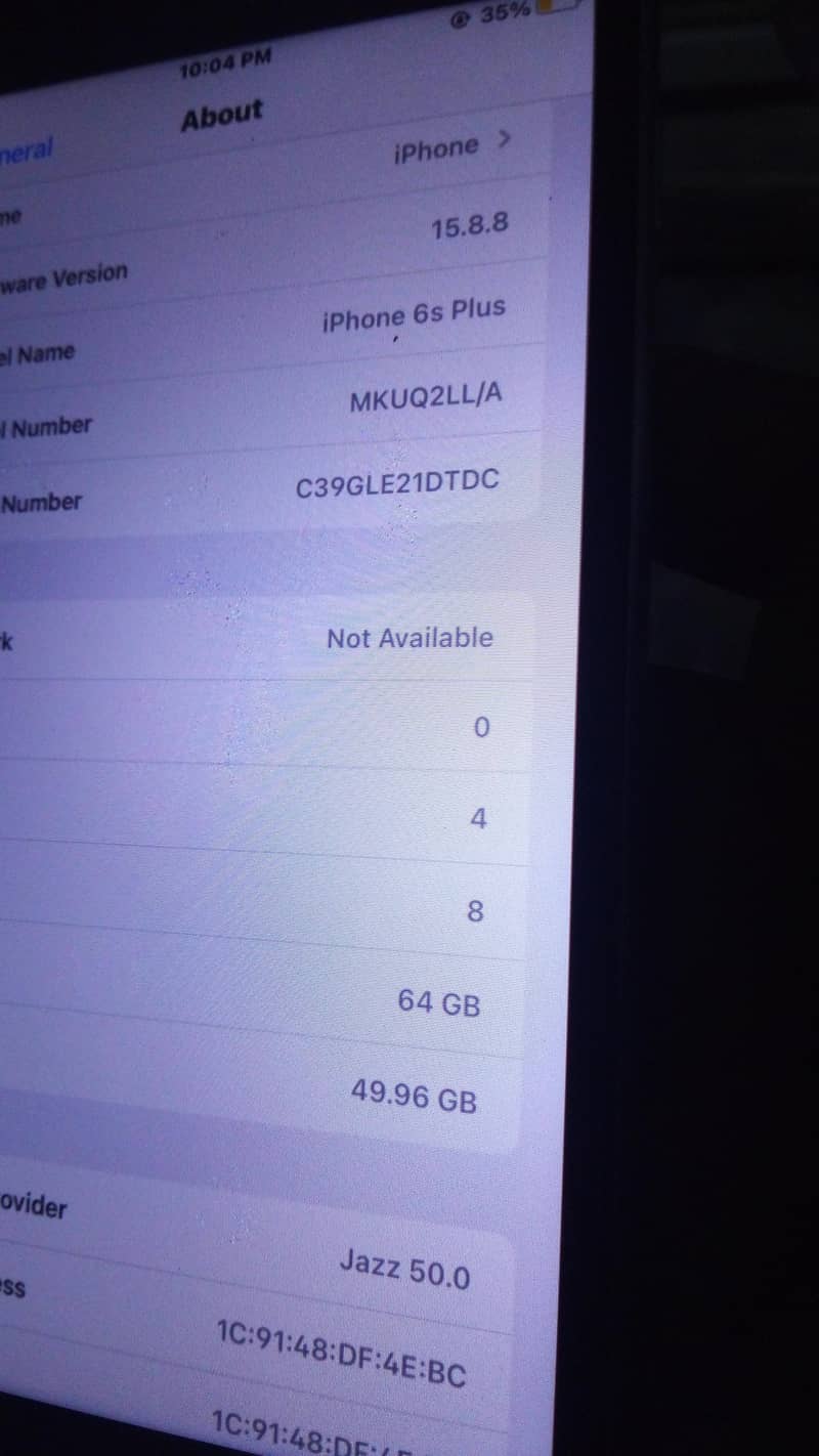Apple iPhone 6S Plus 8