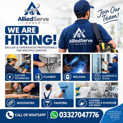 - Electrician ' Plumber ' welder Aluminum Woodwork cleaning.