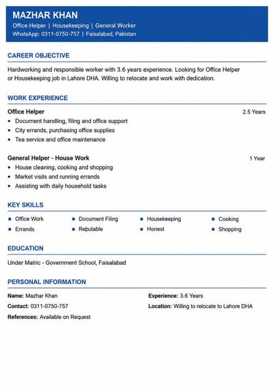 office boy house boy