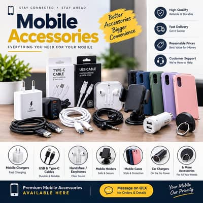 Mobile Accessories – Charger, Cable, Handsfree & More