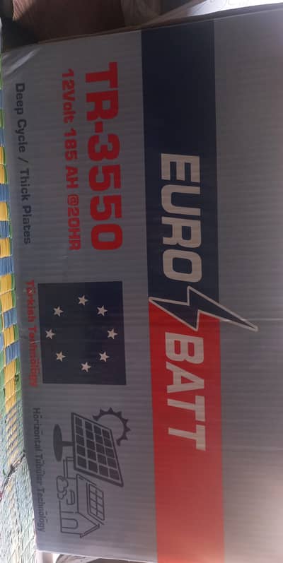 Euro-Batt TR-3550 12V 185Ah Battery UPS Solar