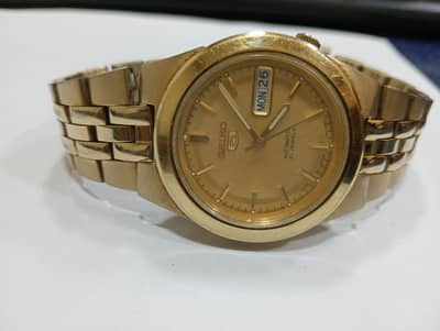 Seiko 5 automatic watch 7s26 dual window day and date