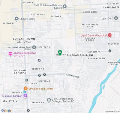 1017 Yards Industrial Plot, Sector 8, Surjani Town, Karachi