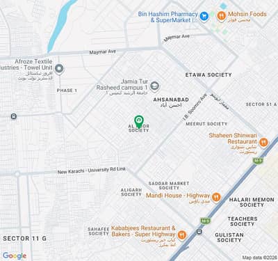 1563 Yards, Plot File, Al Noor Society 54A, Scheme 33, Karachi