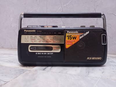 Original Panasonic Model RX-M50M2 Tape Recorder Made in Indonesia