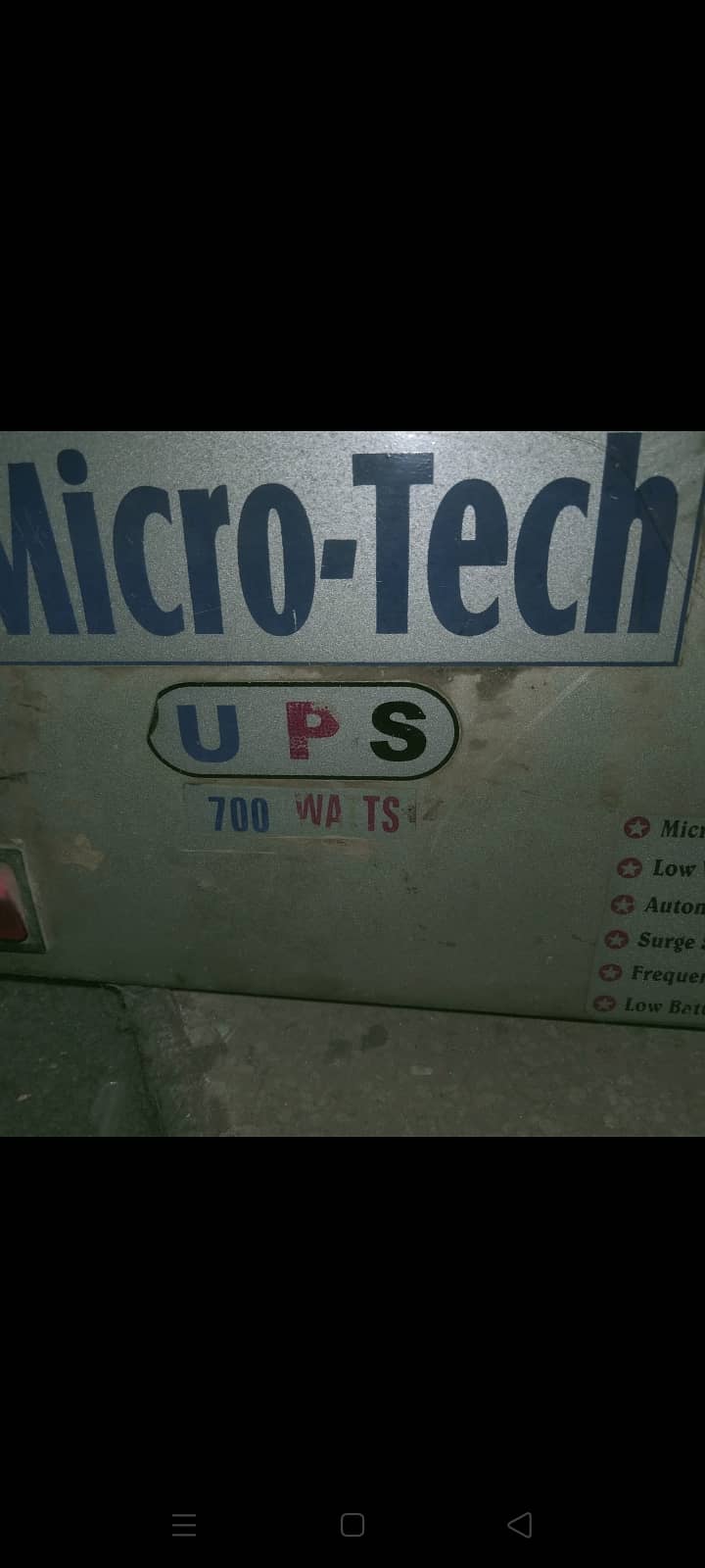Ups Micro Tech working condition 2