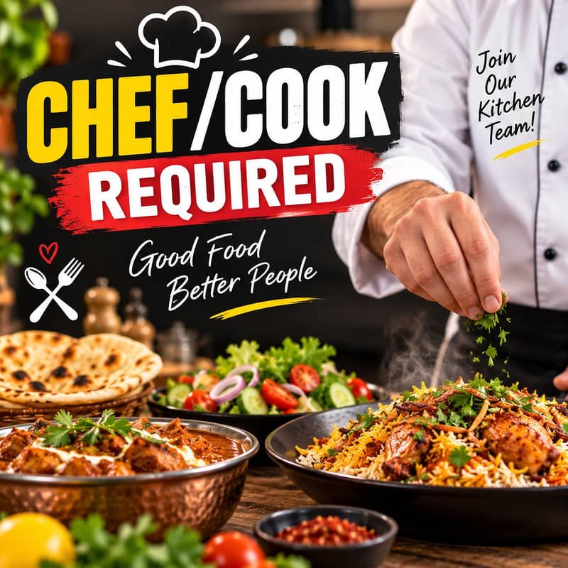 Chef/cook required 0