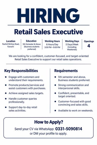 Retail Sales Executive