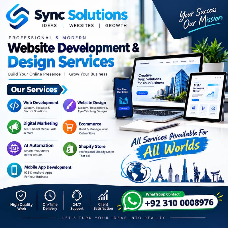 Professional Web Design Services, Custom Website, Website Development 0