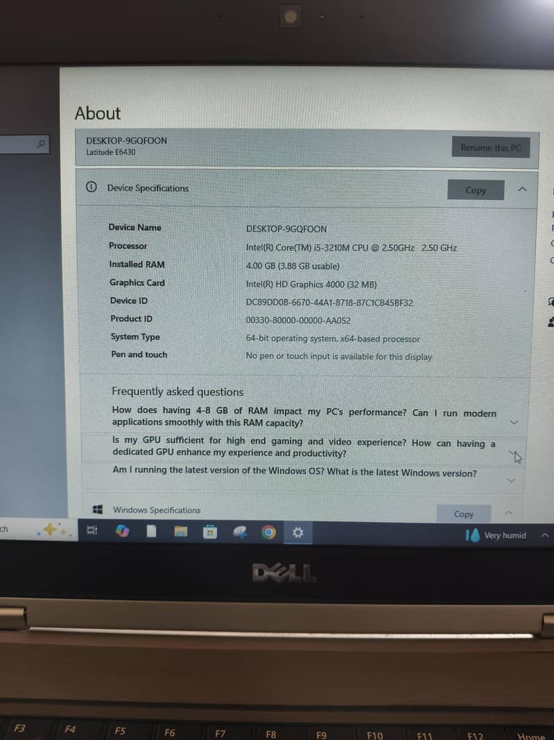 Dell latitude E6430 4