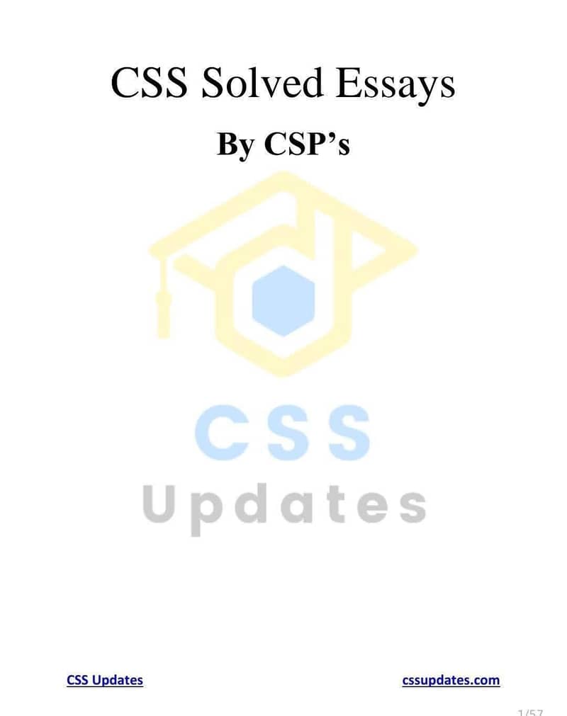 CSS PMS HANDWRITTEN PREMIUM NOTES & LECTURES 1