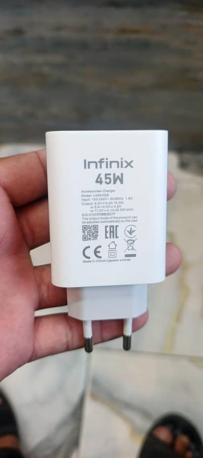 Infinix orignal adopter ultra fast voc