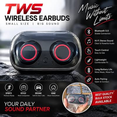 TWS wireless earphones best quality fee dilevery all over Pakistan